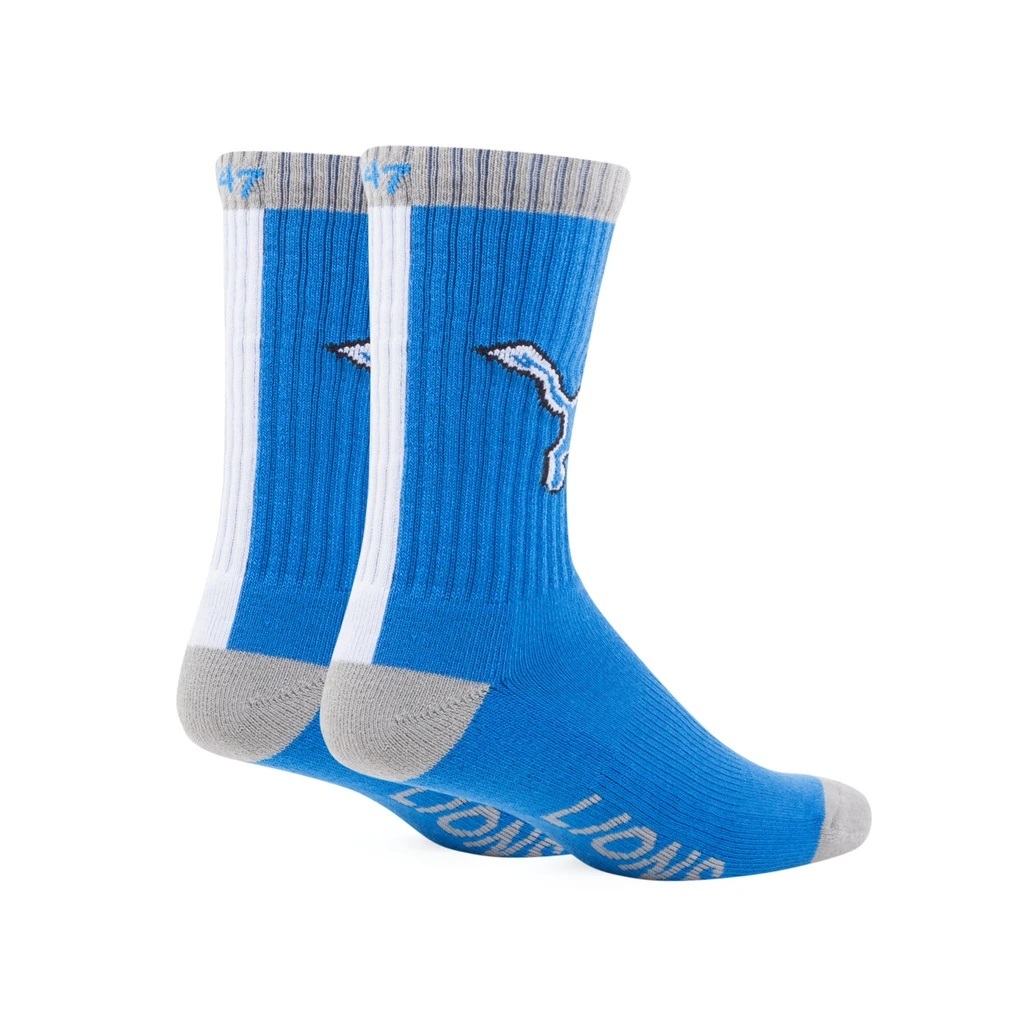 Detroit Lions 47 Brand Bolt Socks