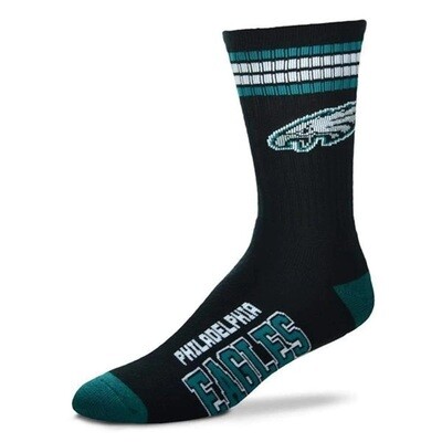 Philadelphia Eagles Adult 4-Stripe Deuce Socks