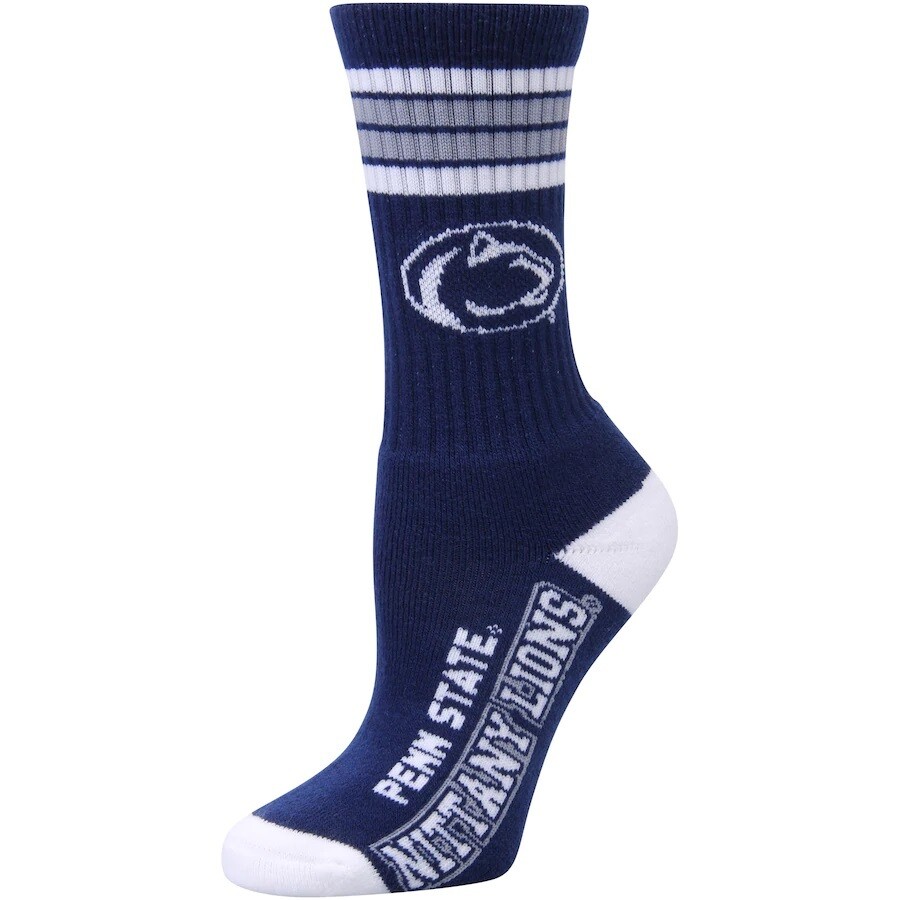 Penn State Nittany Lions Adult 4-Stripe Deuce Socks