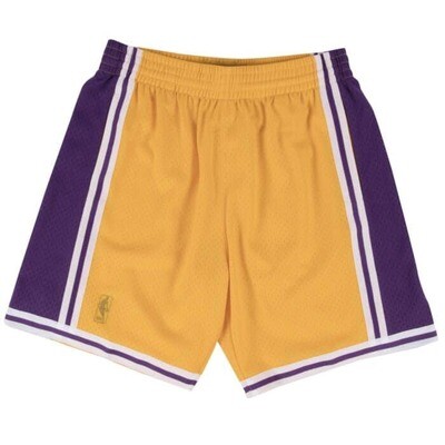 Los Angeles Lakers 96-97 Men's Yellow Mitchell & Ness Swingman Shorts