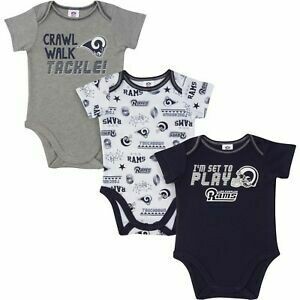 Los Angeles Rams Gerber Baby 3 pc. Short Sleeve Onesie Set
