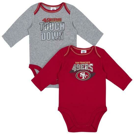 San Francisco 49ers Gerber Baby 2 pc. Long Sleeve Onesie Set