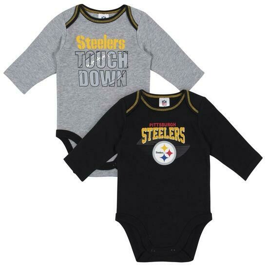 Pittsburgh Steelers Gerber Baby 2-pc. Long Sleeve Onesie Set