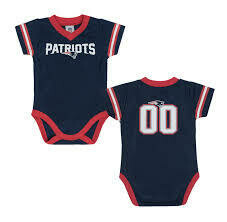 New England Patriots Gerber Baby Short Sleeve Onesie