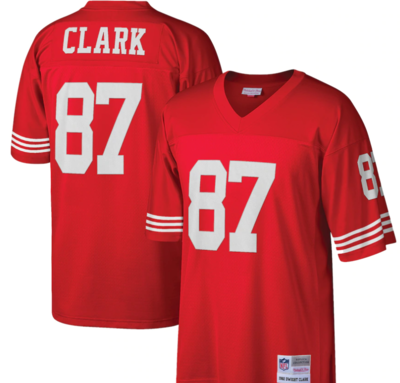 San Francisco 49ers Dwight Clark 1981 Red Men's Mitchell & Ness Legacy Jersey