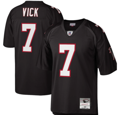 Atlanta Falcons Michael Vick 2002 Black Mitchell & Ness Men's Legacy Jersey