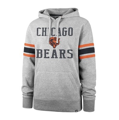 Chicago Bears Men's 47 Legacy Striped Sleeve Hoodie