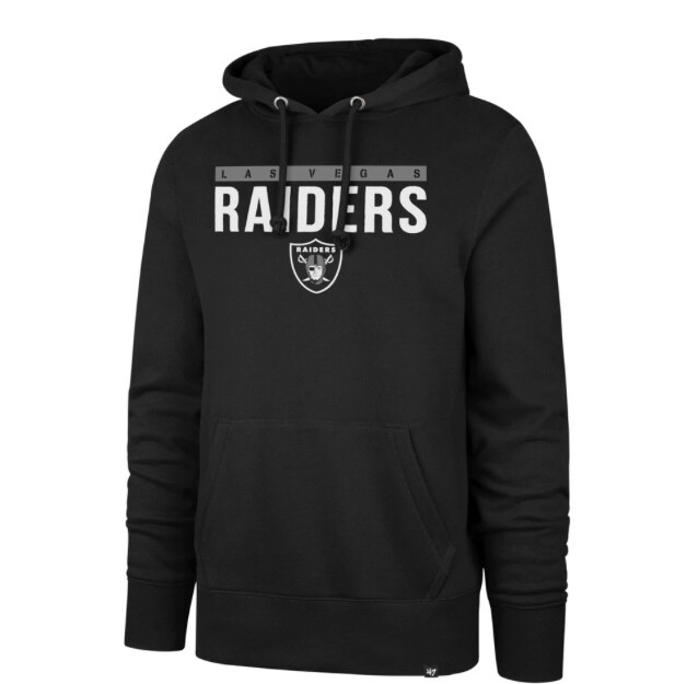 Las Vegas Raiders Men's 47 Brand Power Luck Headline Hoodie