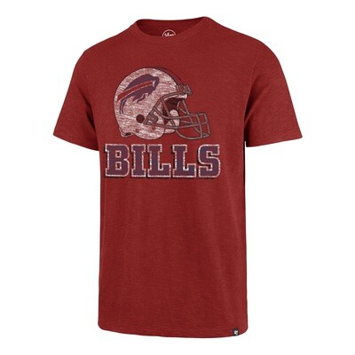 Buffalo Bills 47 Brand Men’s Distressed Reprint Scrum T-Shirt