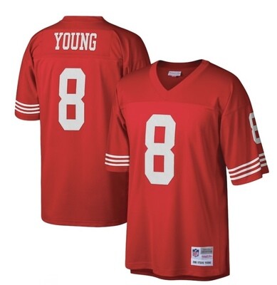 San Francisco 49ers Steve Young 1990 Red Men's Mitchell & Ness Legacy Jersey