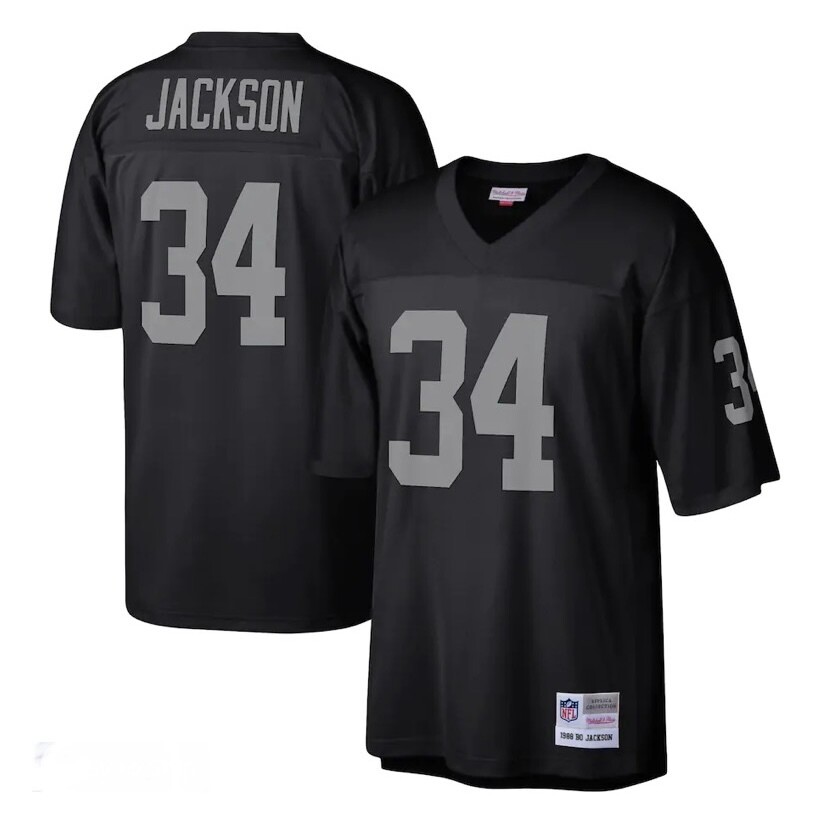 Las Vegas Raiders Bo Jackson 1988 Black Mitchell & Ness Men's Legacy Jersey