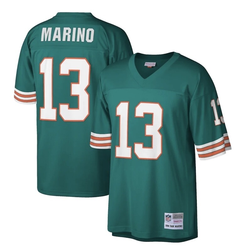Miami Dolphins Dan Marino 1984 Turquoise Men's Mitchell & Ness Legacy Jersey