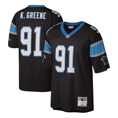 Carolina Panthers Kevin Greene 1996 Black Men's Mitchell & Ness Legacy Jersey
