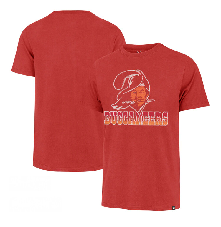 Tampa Bay Buccaneers Men's 47 Heathered Replay Franklin Throwback T-Shirt