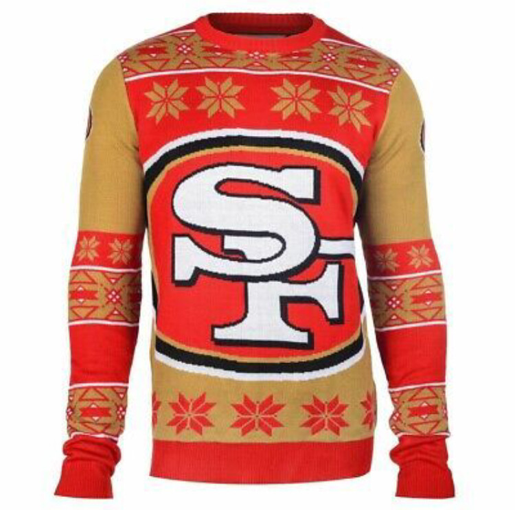 San Francisco 49ers Men’s Big Logo Ugly Christmas Sweater