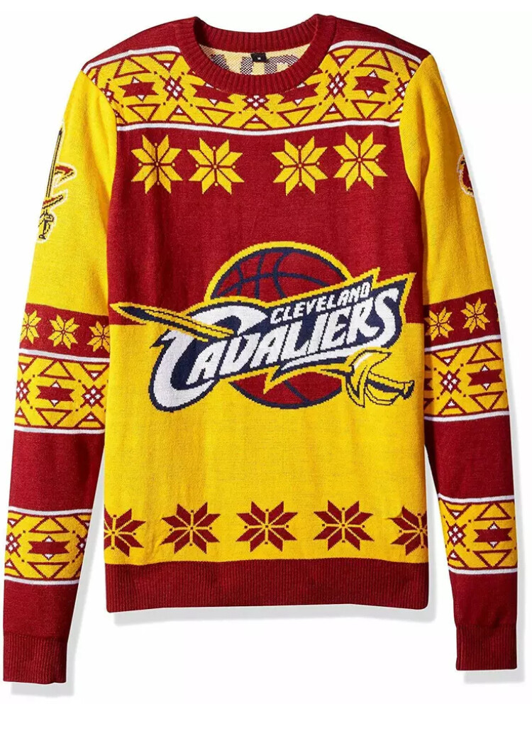 Cleveland Cavaliers Men’s Big Logo Ugly Christmas Sweater