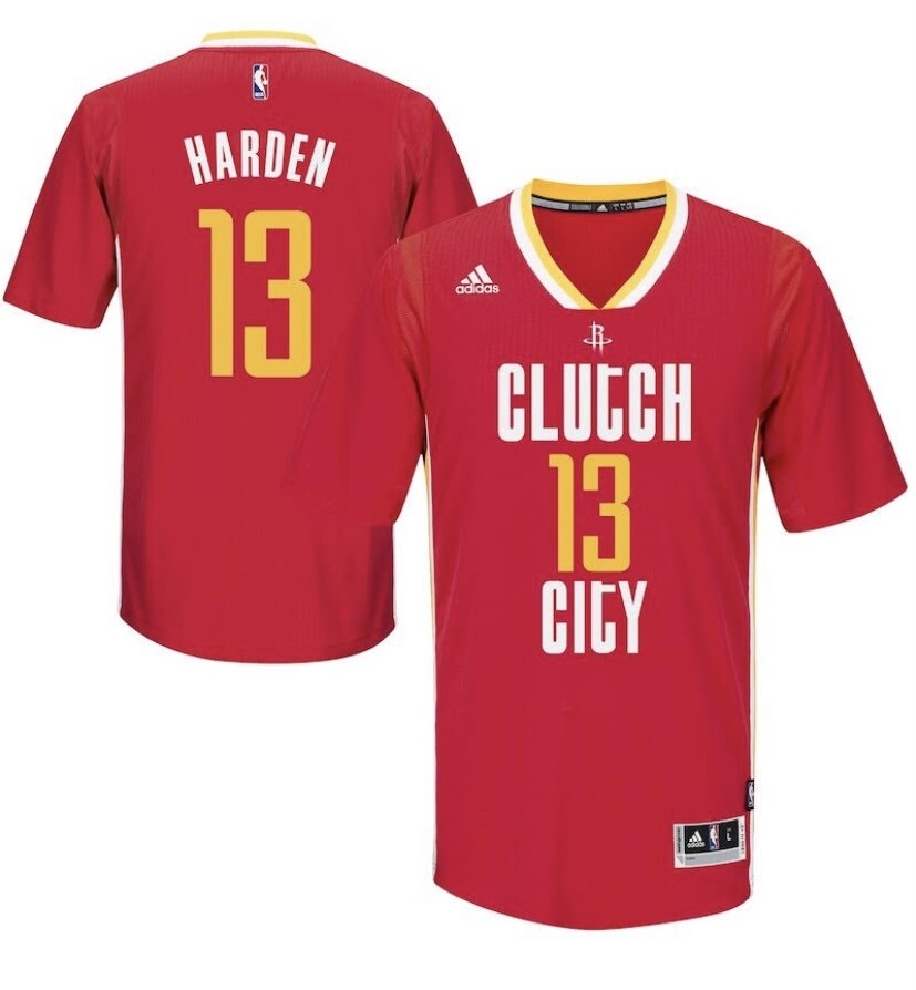 Houston Rockets James Harden Clutch City Men's Jersey