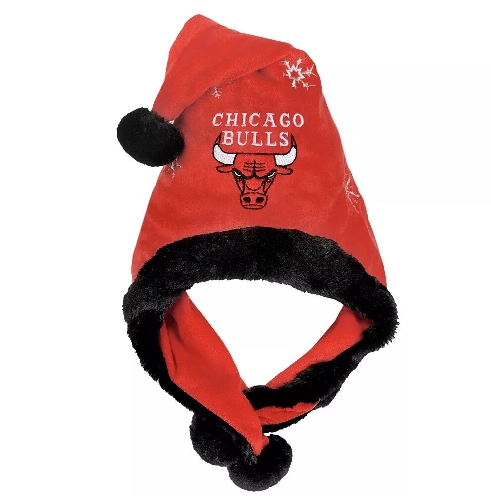 Chicago Bulls Christmas Dangle Santa Hat