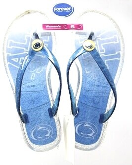 Penn State Nittany Lions Women's Tight End Jelly Flip Flops