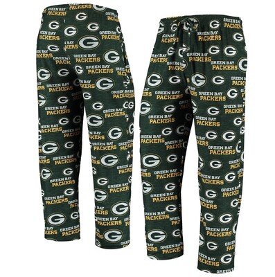 Green Bay Packers Men's Concepts Sport Zest All Over Print Pajama Pants