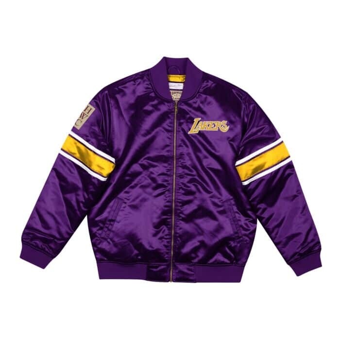 Los Angeles Lakers Men's Mitchell & Ness Heavy Weight Satin Jacket
