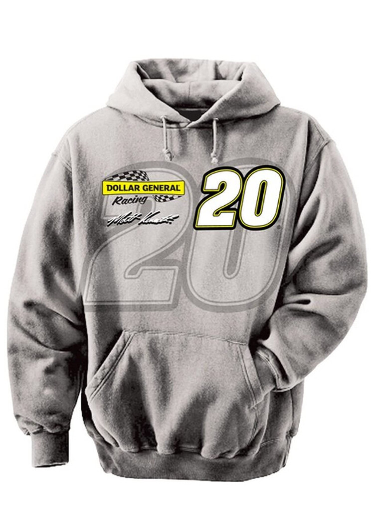 Matt Kenseth Gray Nascar Hoodie