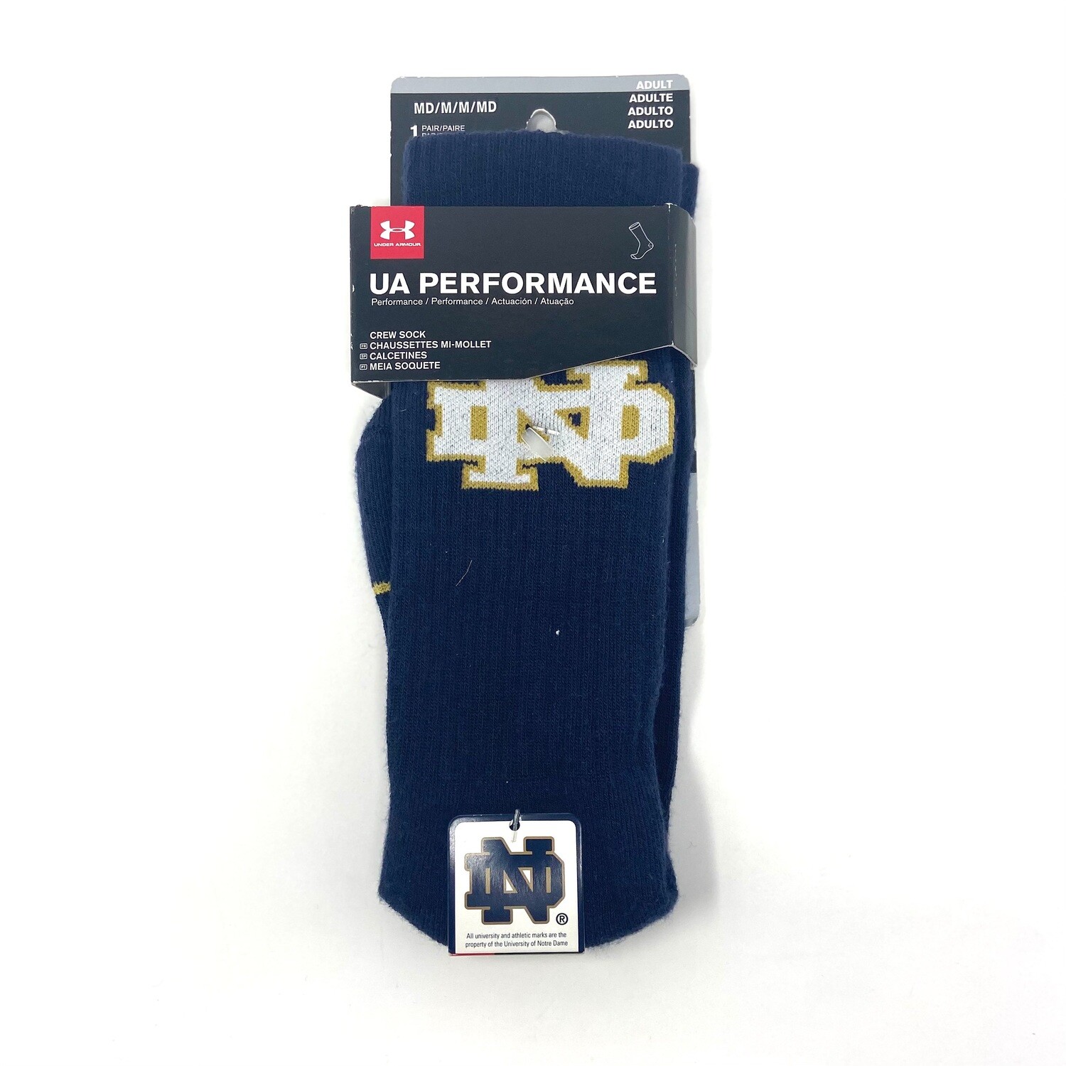 Notre Dame Fighting Irish Under Armour Performance Socks