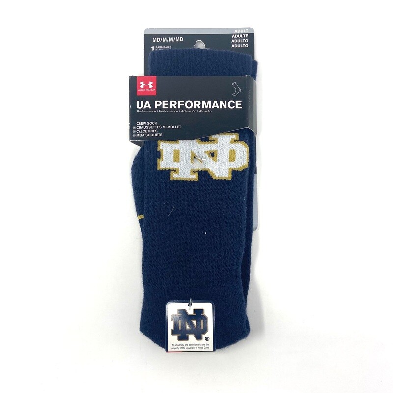 Notre Dame Fighting Irish Under Armour Performance Socks