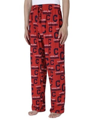 Cleveland Indians Men's Red Concepts Sport Zest All Over Print Pajama Pants
