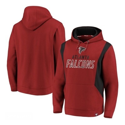 Atlanta Falcons Men’s Black/Red Iconic Color Block Pullover Hoodie