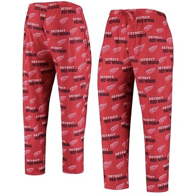 Detroit Red Wings Men's Concepts Sport Zest All Over Print Pajama Pants