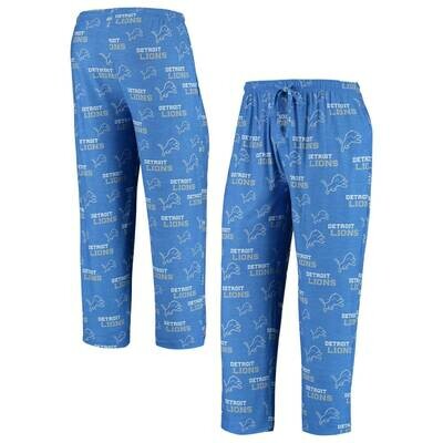 Detroit Lions Men's Concepts Sport Zest All Over Print Pajama Pants
