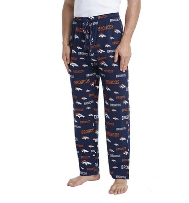 Denver Broncos Men's Concepts Sport Midfield All Over Print Pajama Pants