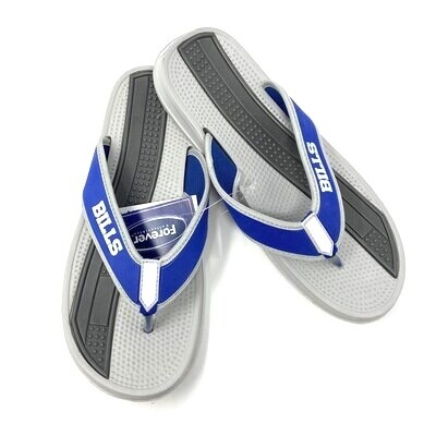 Buffalo Bills Men’s Gray Flip Flops