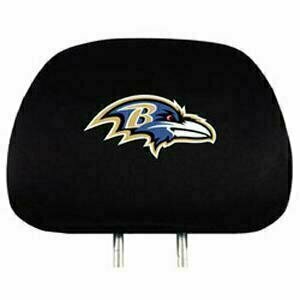 Baltimore Ravens Car Head Rest Cover Set of 2