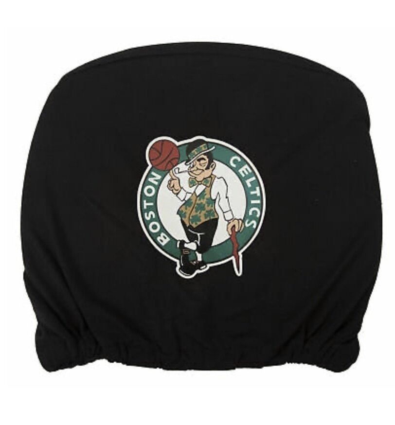 Boston Celtics Car Head Rest Cover Set of 2