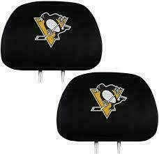 Pittsburgh Penguins Car Head Rest Cover Set of 2