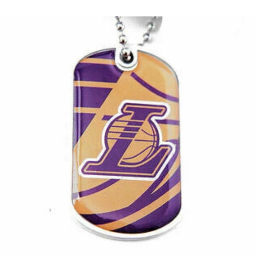 lakers dog tag