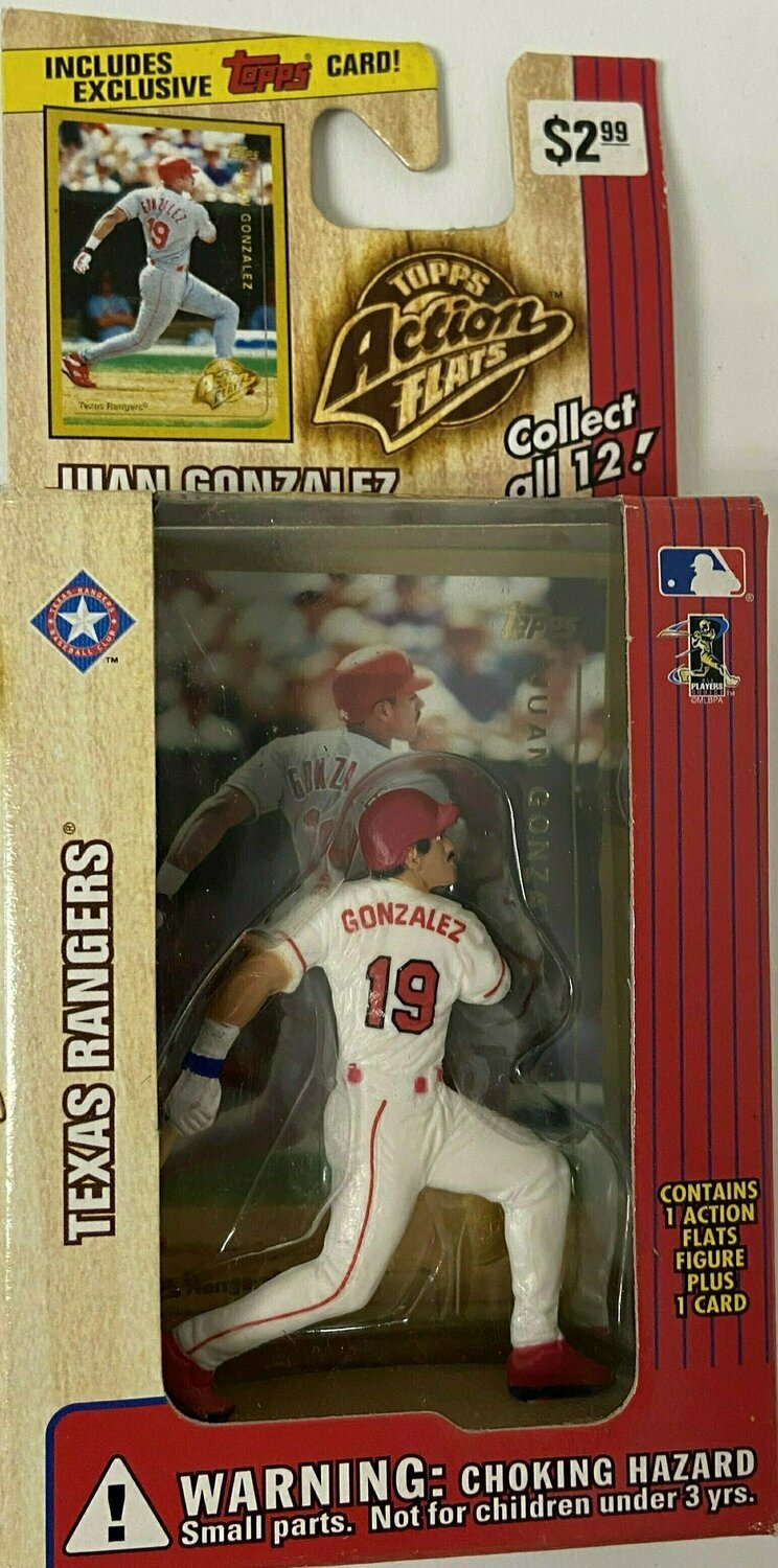 Texas Rangers Juan Gonzalez Topps Action Flats Figure