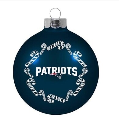New England Patriots Team Glass Ball Ornament New England Patriots Team Glass Ball Ornament