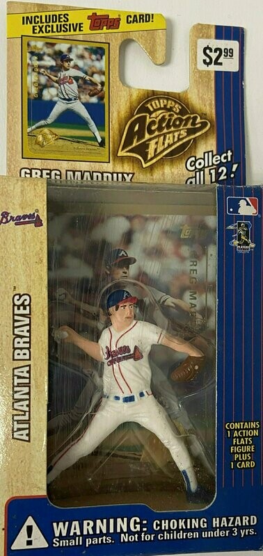 Atlanta Braves Greg Maddux Topps Action Flats Figure