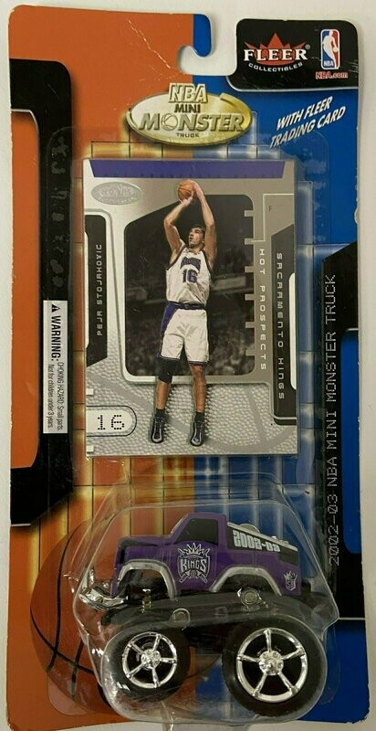 Sacramento Kings Peja Stojakovic Fleer Collectible Mini Monster Truck Figure