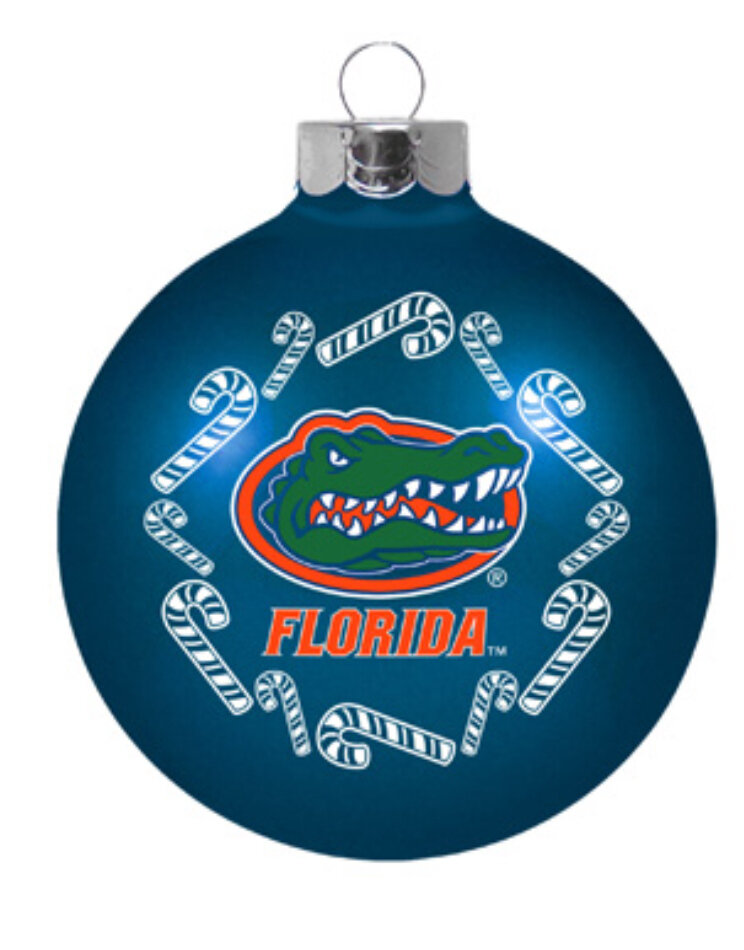 Florida Gators Team Glass Ball Ornament