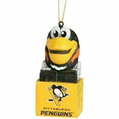 Pittsburgh Penguins Tiki Mascot Ornament