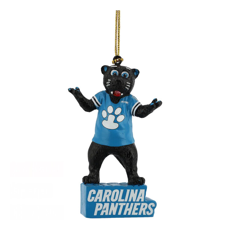 Carolina Panthers Mascot Statue Christmas Ornament