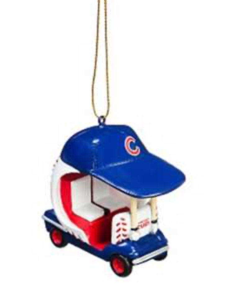 Chicago Cubs MLB Field Car Christmas Ornament