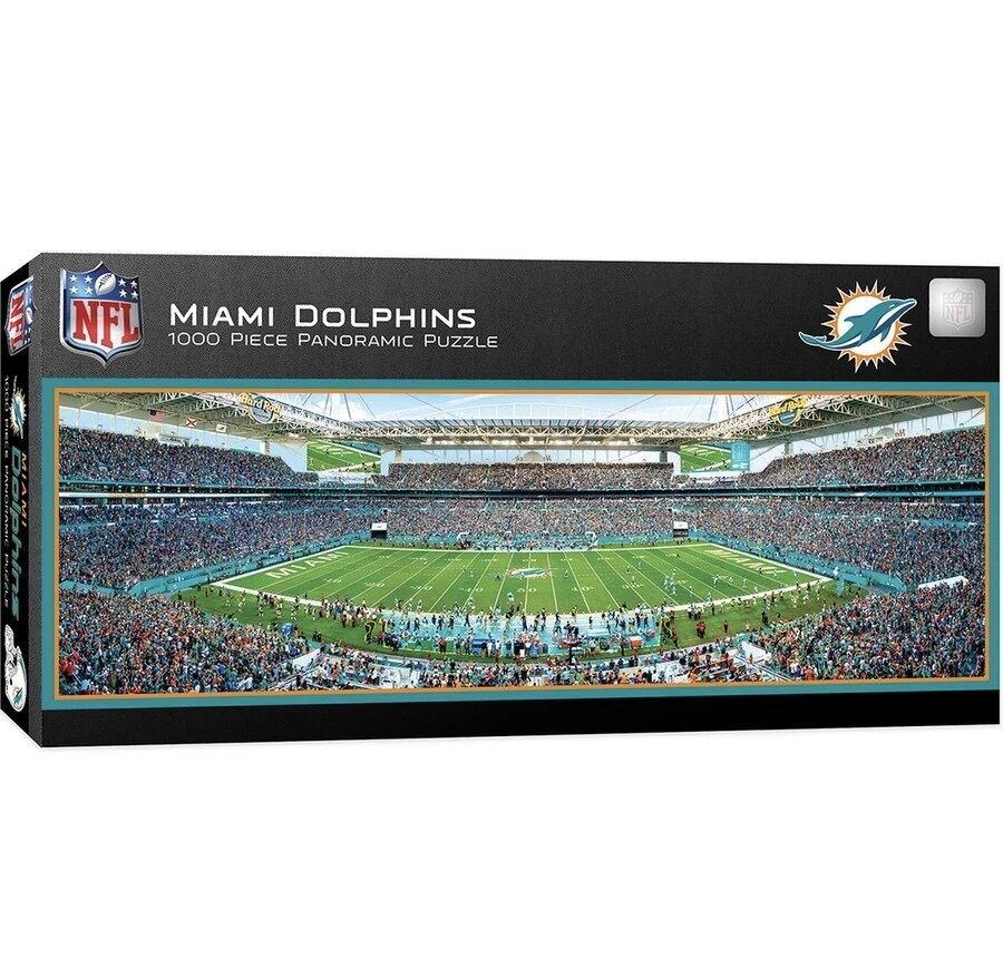 Miami Dolphins 1000 Piece Panoramic Puzzle