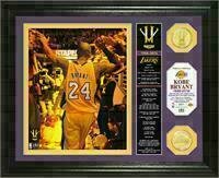 Los Angeles Lakers Kobe Bryant Final Season Banner Bronze Coin Photo Mint