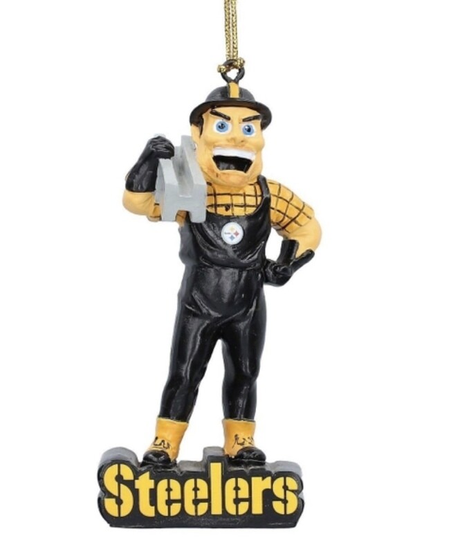 Pittsburgh Steelers Mascot Statue Christmas Ornament