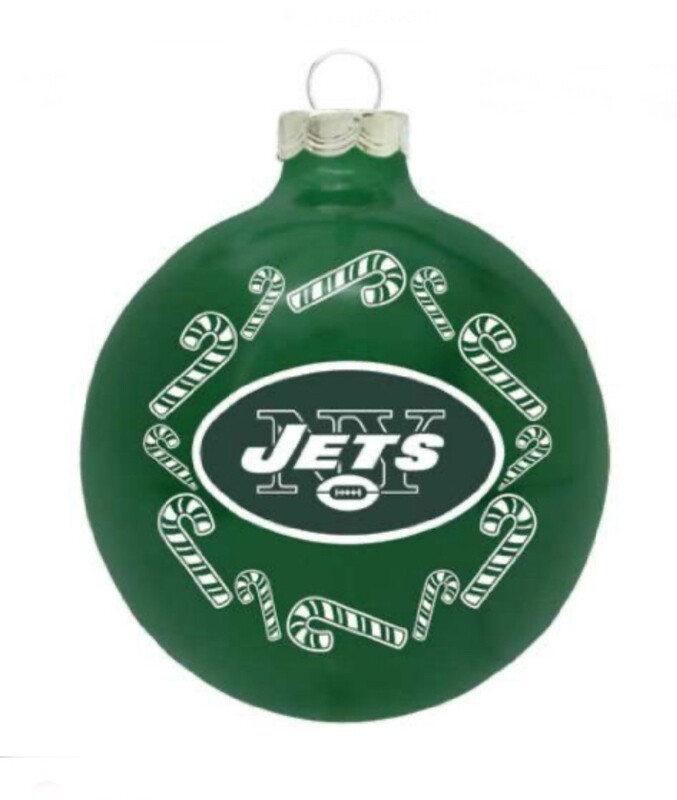 New York Jets Team Glass Ball Ornament New York Jets Team Glass Ball Ornament